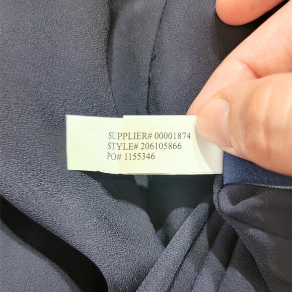 Chaps Blue with White Polka Dots Skirt | Size: XL - Picture 11 of 11